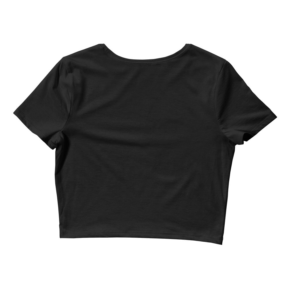 Una Vida Skeleton's Love Grip Women’s Crop Tee